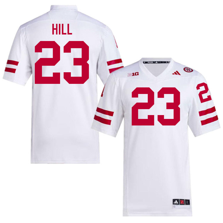 Men #23 Blye Hill Nebraska Cornhuskers College Football Jerseys Stitched Sale-White